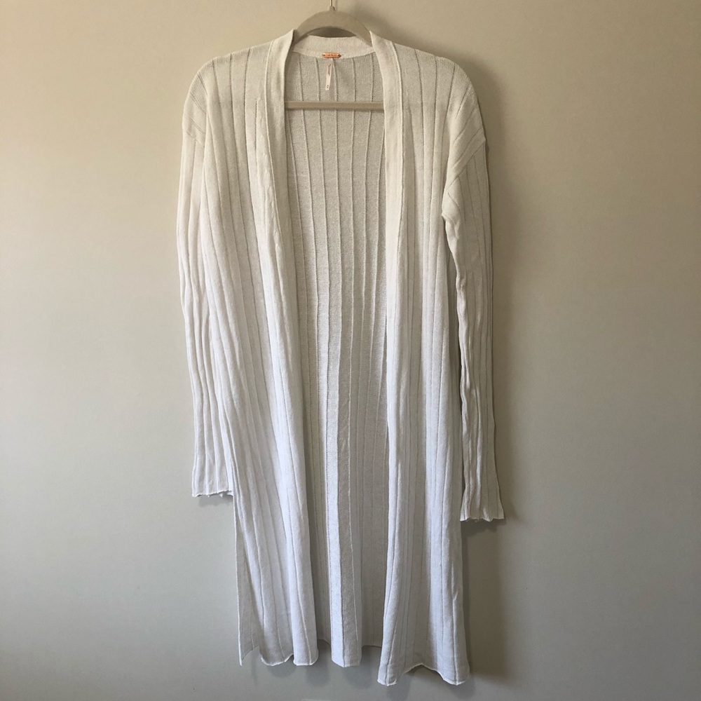 FREE PEOPLE ribbed duster cardigan
